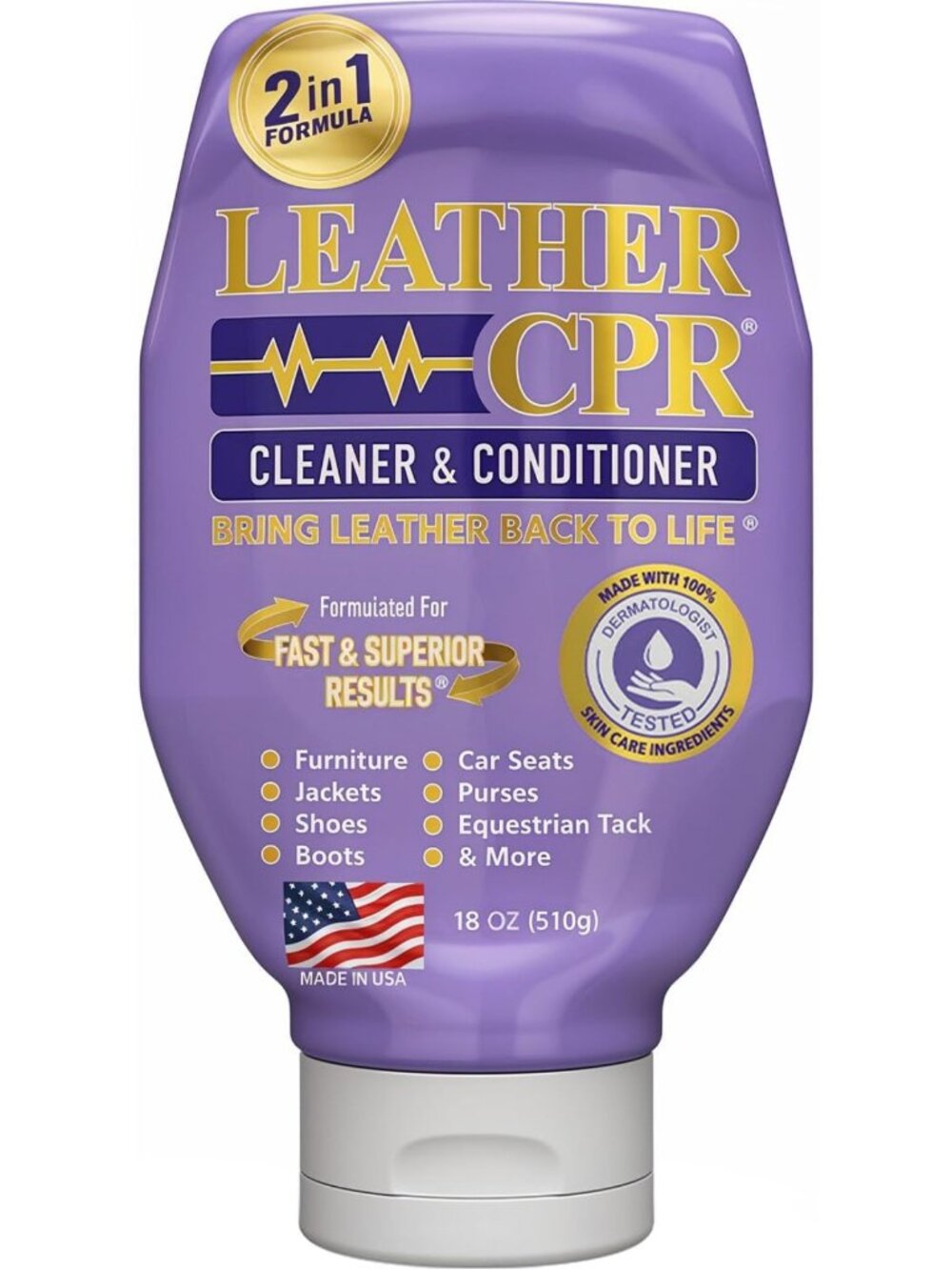 Revive Leather Cleaner & Conditioner 18oz - Restores Shine, Softness & Color for